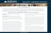 Education Legislation Summary - Shipman & Goodwin