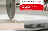 Circular saw blades - OERTLI
