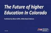 The Future of higher Education In Colorado