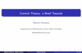 Control Theory: a Brief Tutorial
