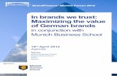 In brands we trust: Maximizing the value of German brands