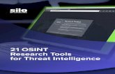 21 OSINT Research Tools for Threat Intelligence