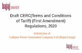 Draft CERC(Terms and Conditions of Tariff) (First ...