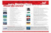 Indie Bestsellers HardcoverWeek of 11.10