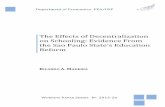 ffects of Decentralization on Schooling: Evidence From the ...