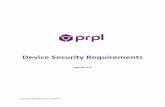 Device Security Requirements - Prpl Foundation