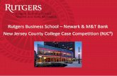 Rutgers Business School – Newark & M&T Bank New Jersey ...