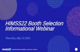 HIMSS22 Booth Selection Informational Webinar