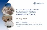 Eskom Presentation to the Parliamentary Portfolio ...