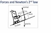 Forces and Newton’s 2nd law