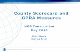 County Scorecard and GPRA Measures