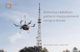 Antenna radiation pattern measurement using a drone