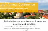Articulating summative and formative assessment practices