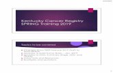 Spring training 2019 complete FER - Cancer Registry