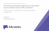 Controlling potential genotoxic impurities encountered ...