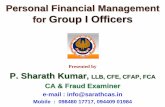 Personal Financial Management for Group I Officers
