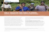 Girls’ education and family planning