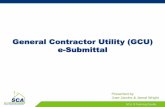 General Contractor Utility (GCU) e-Submittal