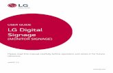 USER GUIDE LG Digital Signage - gscs-b2c.lge.com