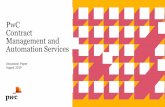 PwC Contract Management and Automation Services