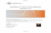 CAPABILITY LIFE CYCLE MANUAL (Version 2.1)