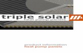 Triple Solar Heat Pump Panels