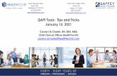 QAPI Tools: Tips and Tricks January 15, 2021