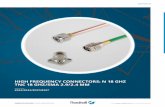 HIGH FREQUENCY CONNECTORS: N 18 GHZ TNC 18 GHZ/SMA …