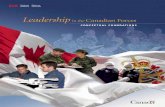 Leadership in the Canadian Forces
