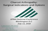 Charcot Arthropathy: Surgical Indications and Options