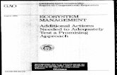 RCED-94-111 Ecosystem Management: Additional Actions ...
