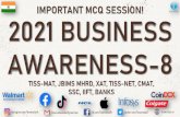 IMPORTANT MCQ SESSION! 2021 BUSINESS AWARENESS-8