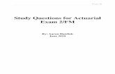 Study Questions for Actuarial Exam 2/FM