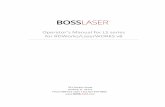Operator’s Manual for LS series ( } Z t - Boss Laser