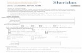 LEVEL 1 ACADEMIC APPEAL FORM - Sheridan College
