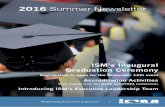 ISM 2016 Summer Newsletter
