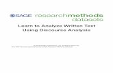 Learn to Analyze Written Text Using Discourse Analysis