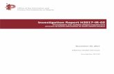 Investigation Report H2017-IR-02