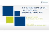 THE IMPLEMENTATION OF NON FINANCIAL REPORTING DIRECTIVE