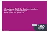 Budget 2020: Submission to the Chancellor