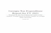 Georgia Tax Expenditure Report for FY 2021