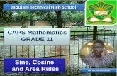 CAPS Mathematics GRADE 11 Sine, Cosine and Area Rules