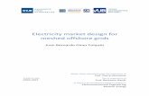 Electricity market design for meshed offshore grids