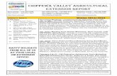 CHIPPEWA VALLEY AGRICULTURAL EXTENSION REPORT