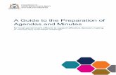 A Guide to the Preparation of Agendas and Minutes