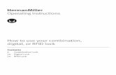 HermanMiller Operating Instructions How to use your ...