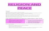 RELIGION AND PEACE NOTES by E. THompson