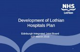 Development of Lothian Hospitals Plan - EVOC