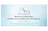 Research Webinar: CaliforniaLandfill Gas Emissions