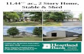 11.44+/- ac., 2 Story Home, Stable & Shed